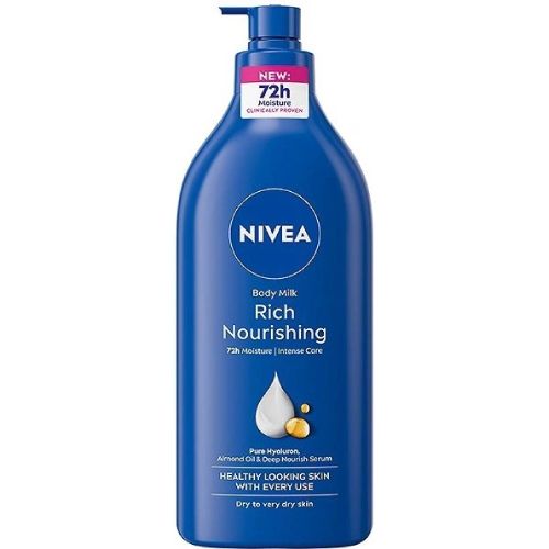 Nivea tlov mlko s pumpou Body Milk Rich Nourishing 625 ml